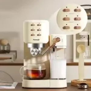AEOMJK Coffee Maker Milk Frother 20 Bar 1350W 1L - M&M