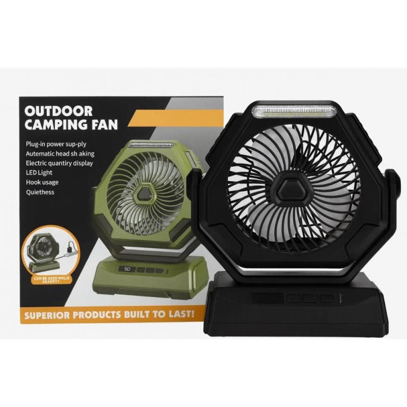 Rechargeable Fan with LED - M&M