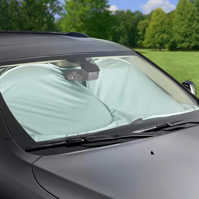 Amazon Basics Plastic Car Windshield Sun Shade| Large - M&M