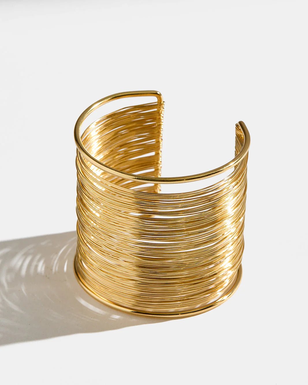 Premium Gold Embellished Cuff Bracelet – Luxury Statement Open Bangle for Women - M&M