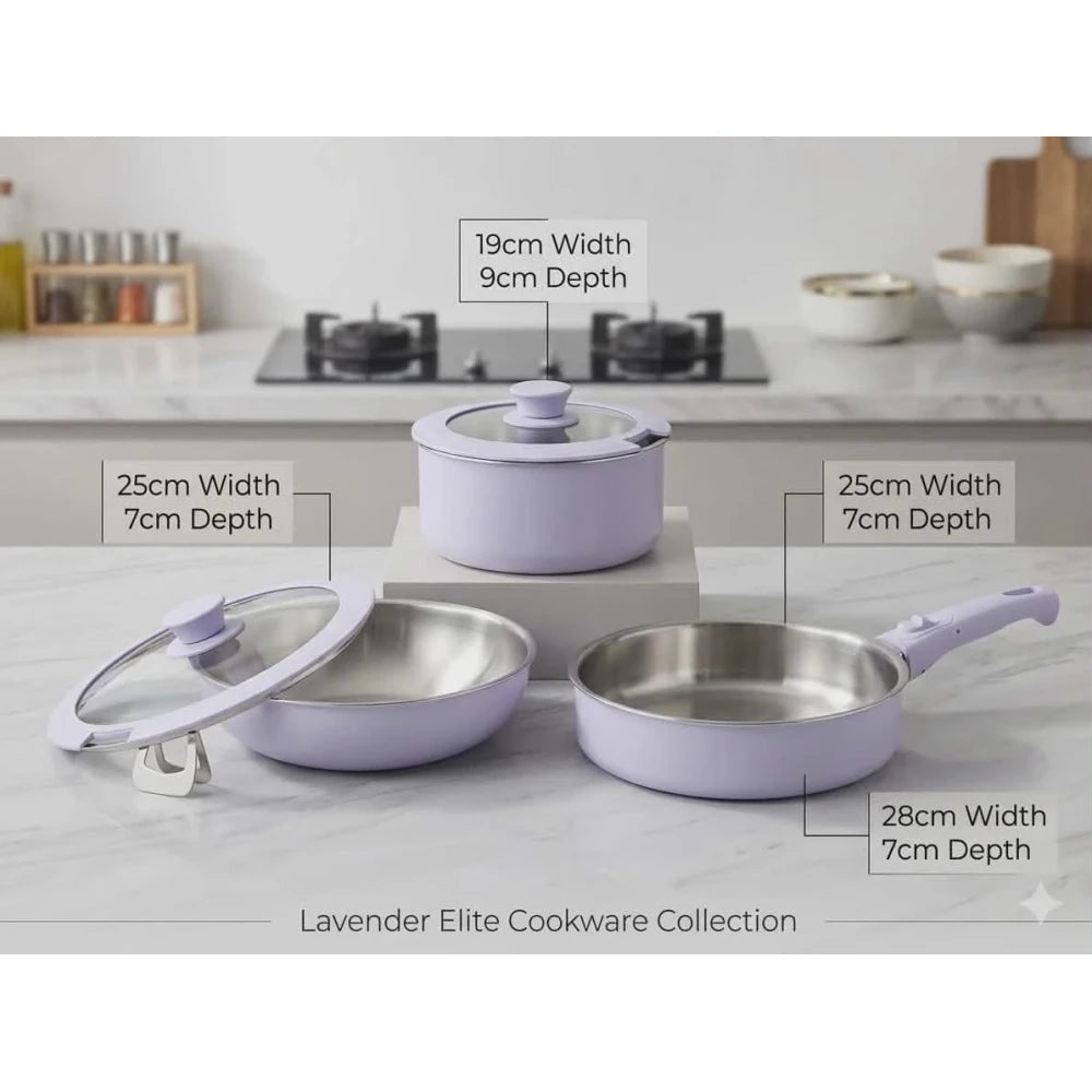 3 SET COOKING PAN - M&M