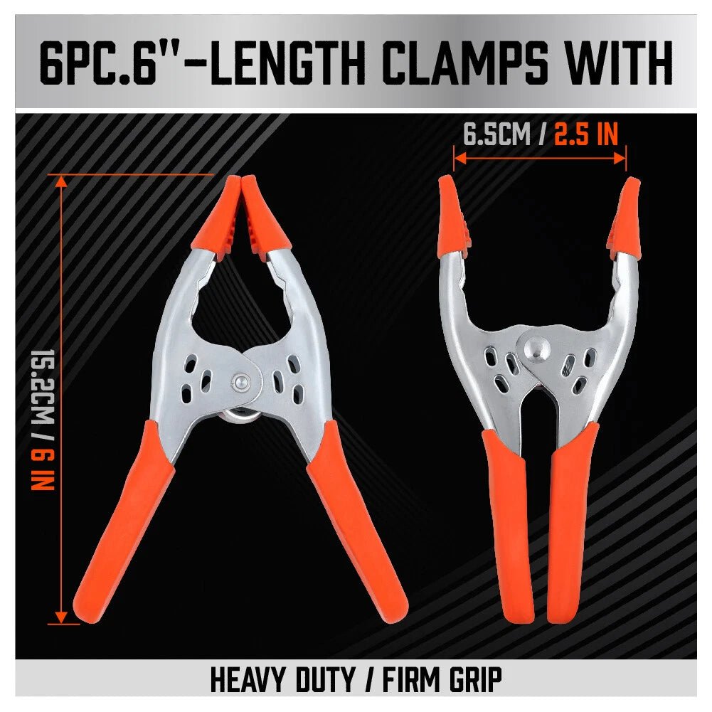 6" inch Orange Heavy Duty Spring Clamp - M&M