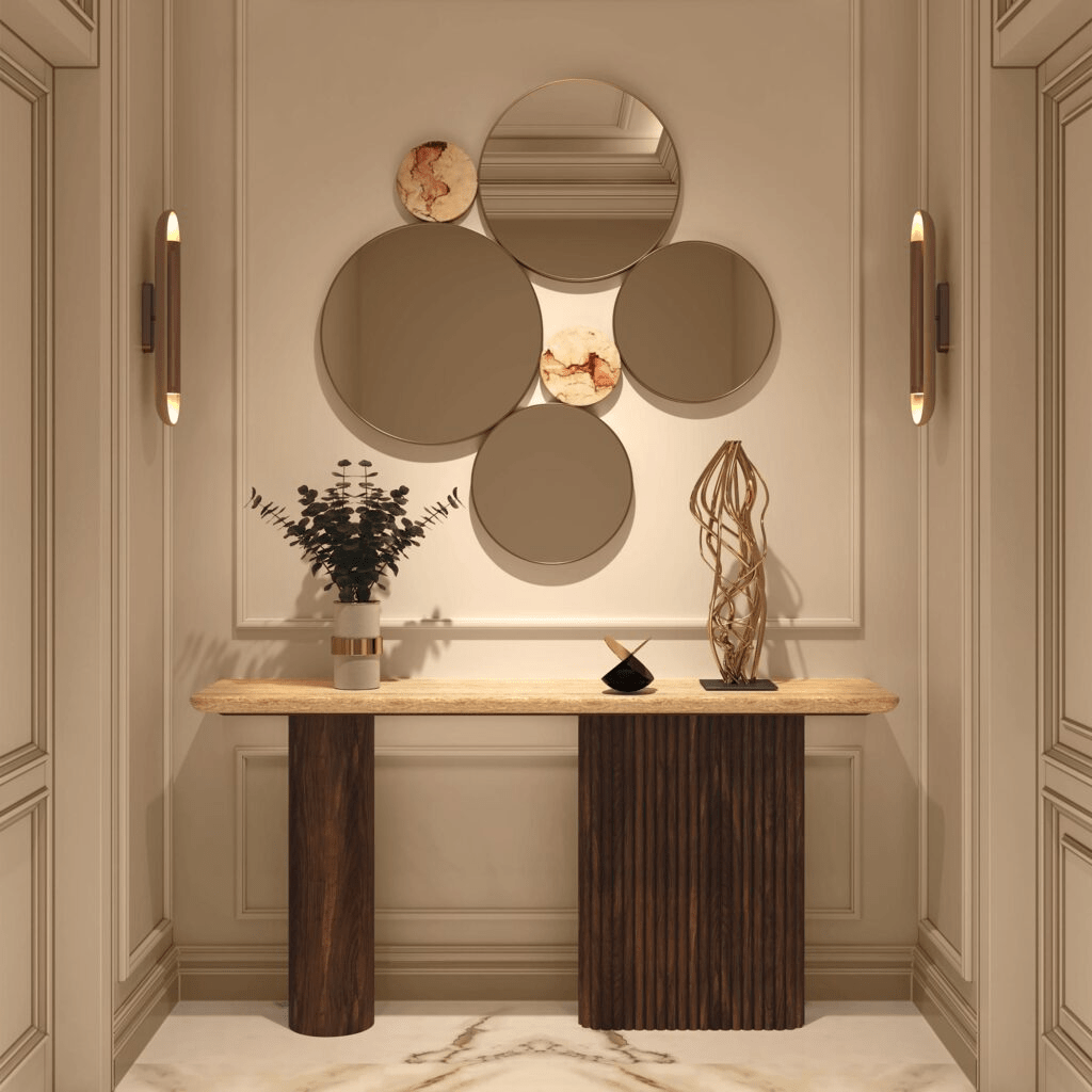 Harper Console Table – Handcrafted Solid Wood | طاولة هاربر الكونسول – خشب صلب مصنوع يدوياً - M&M