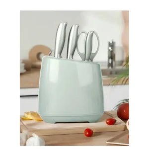Kitchen knife set, 6 - piece set of emerald green sharp knives, suitable for - M&M