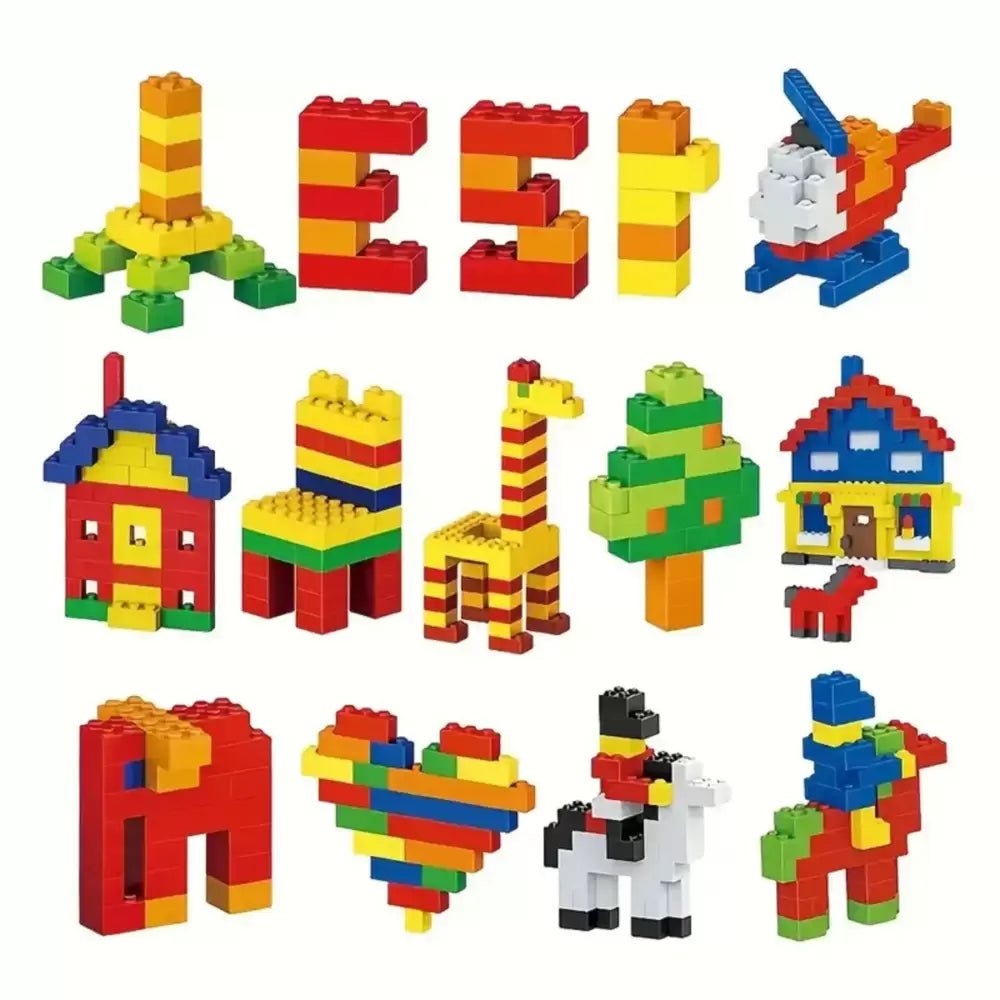 Kids Multi - Color Assembled Plastic Building Blocks Paradise Educational Toy Set - M&M