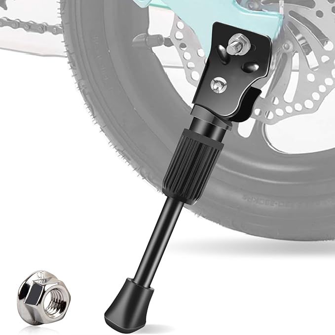 Kids Bike Kickstand 12 - Inch Carbon Steel Bicycle Single Side Stand with - M&M