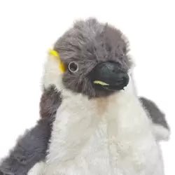 Adorable Soft and Cuddly Stuffed Plush Penguin Toy – Gray & White - M&M