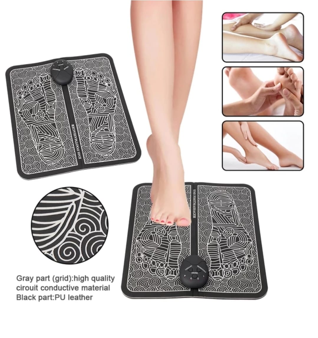 EMS Foot Massager Mat – Electric Pulse Foot Massage Pad - M&M
