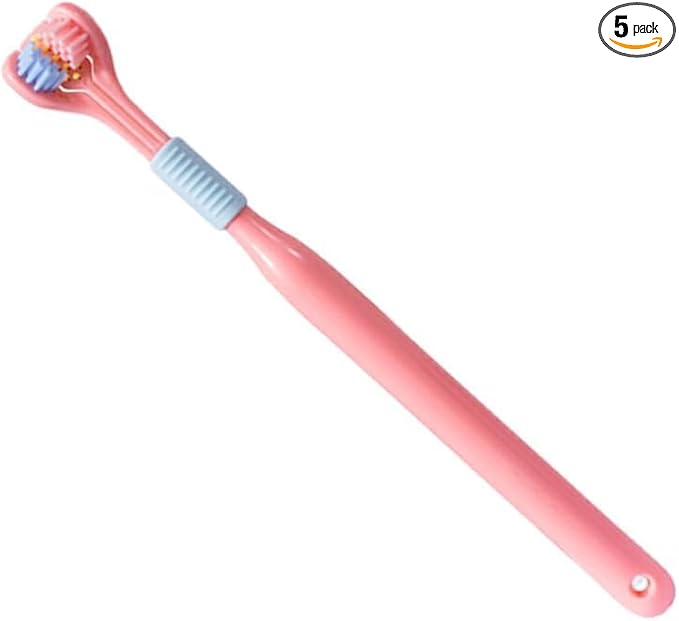 3 - Sided Toothbrush, Autisms Sensory Three Bristle Travel - M&M