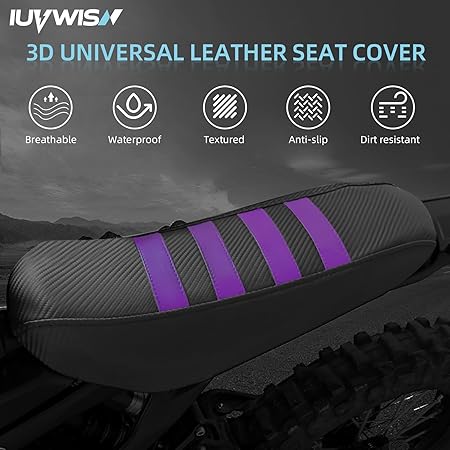Dirt Bike Seat Cover for Surron Sur Ron Light Bee X/S Electric Bike Purple - M&M