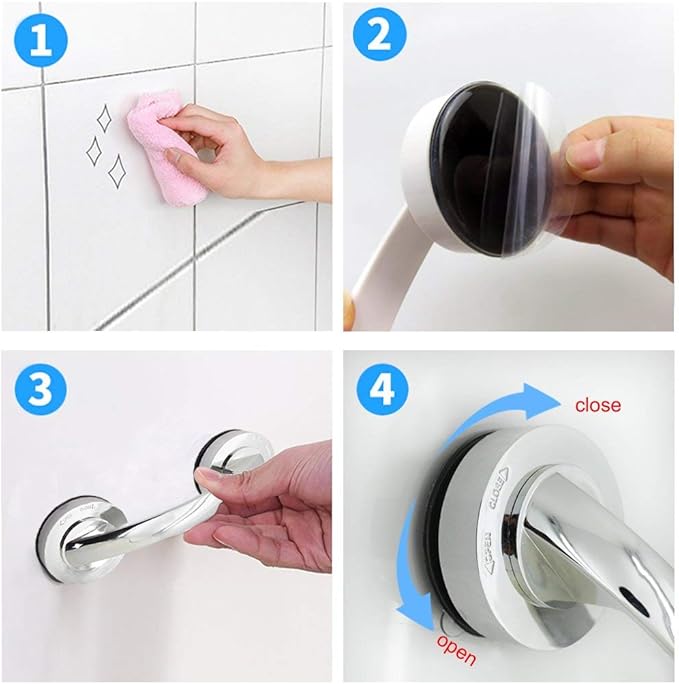 TERRIFI Suction Bathroom Handle - M&M