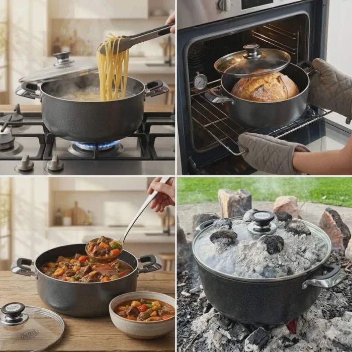 ALPINE CUISINE COOKING POT 26cm Width 10cm Length 5L - M&M