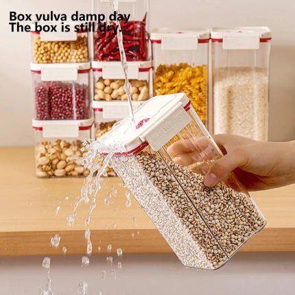 ICQOVD Push - Button Airtight Container set 3 sizes Plastic Food Storage - M&M