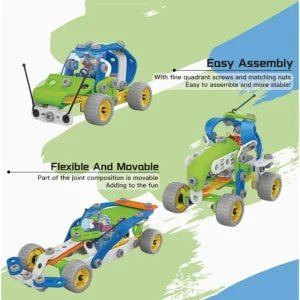HANYE 117PCS 5 in 1 Screw Assembly and Disassembly Racing Car Truck Aircraft - M&M