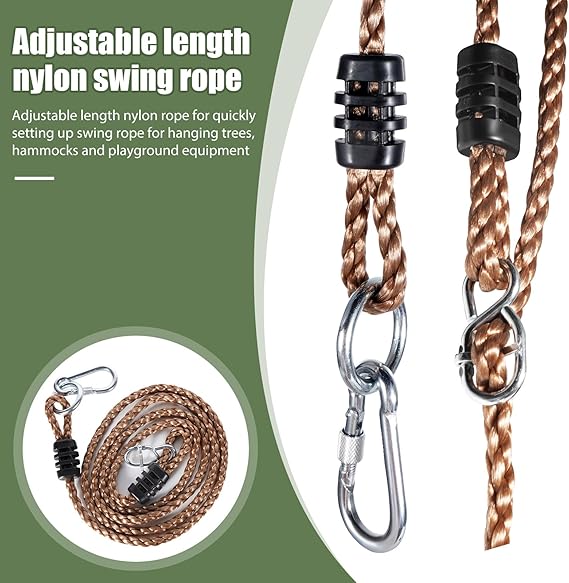 Adjustable Tree Rope Swing (2 Pack) - M&M