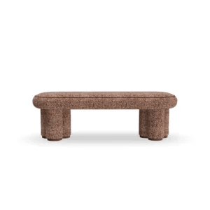 Terra Bench – Handcrafted Sculptural Bouclé | مقعد تيرا – بوكليه نحتي مصنوع يدوياً - M&M