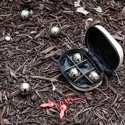 THE WHITE SHOP Bocce Set, Boules Large Action Game Outdoor Games for Adults - M&M