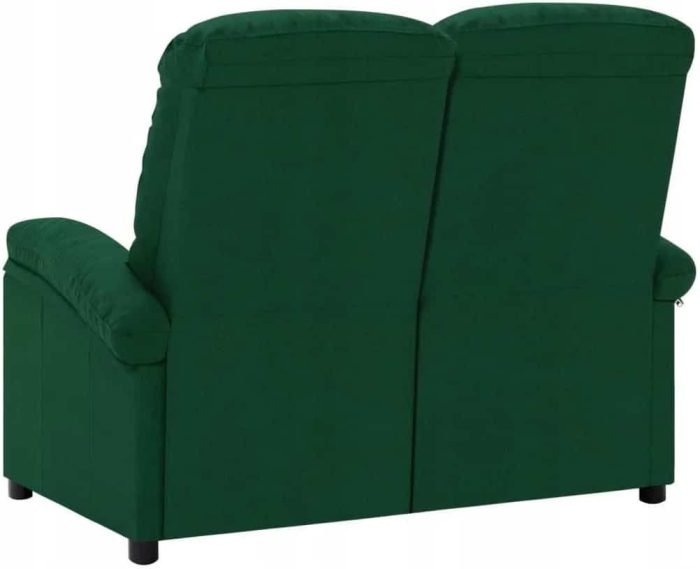 Vidaxl 2 - Seater Sofa Bed Dark Green Fabric Upholstery 324095 - M&M