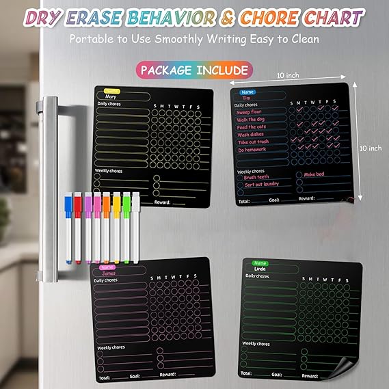 Excefore Magnetic Dry Erase Calendar - M&M