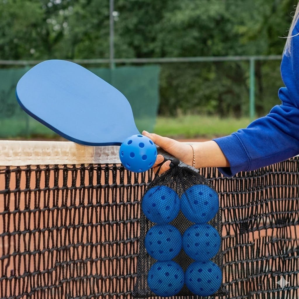 Magicorange Pickleball Balls, 6 Pack 40 Holes Outdoor Pickleballs, High - M&M