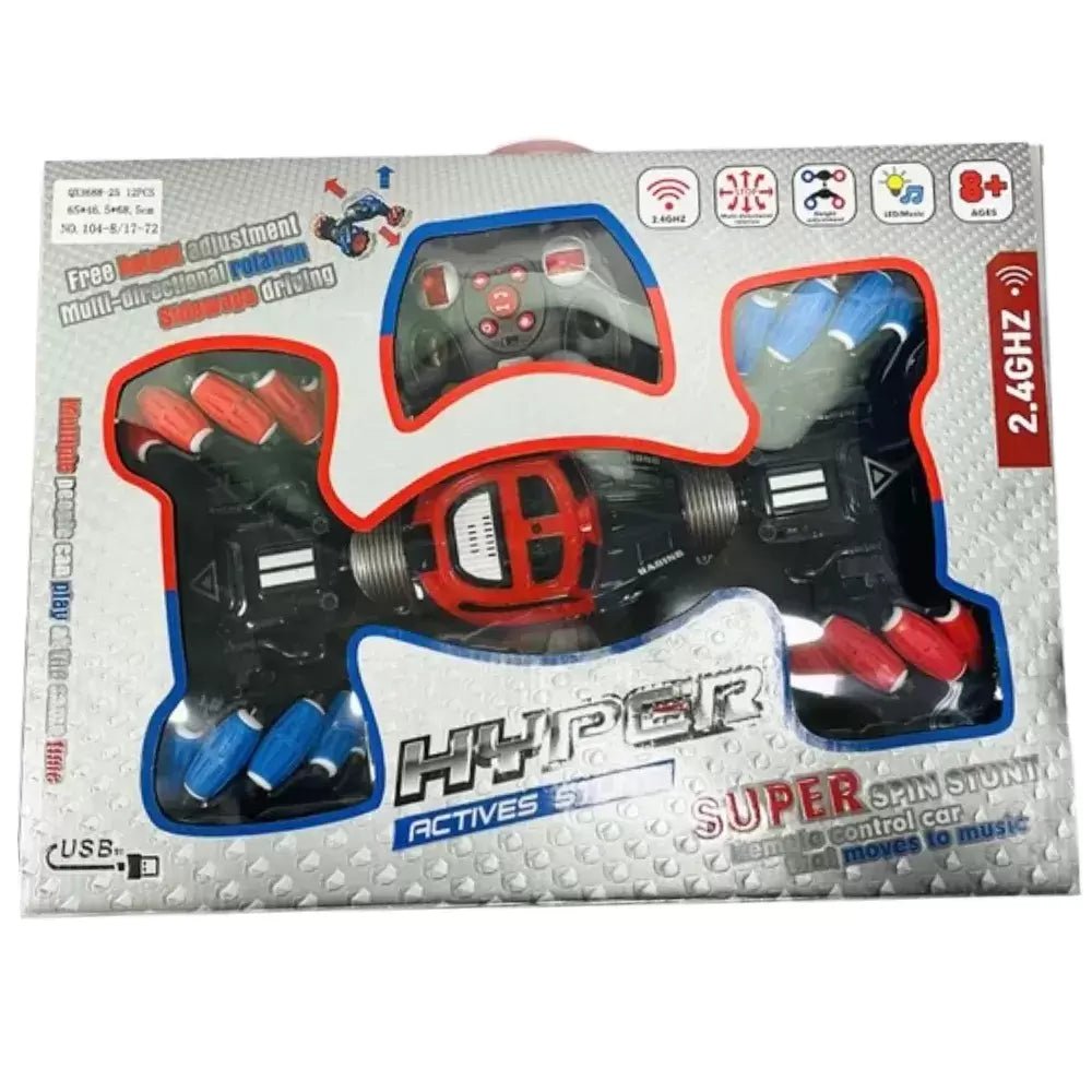 2.4GHz Remote Control 360 - Degree Double - Sided Rotation Drift Stunt Car with - M&M