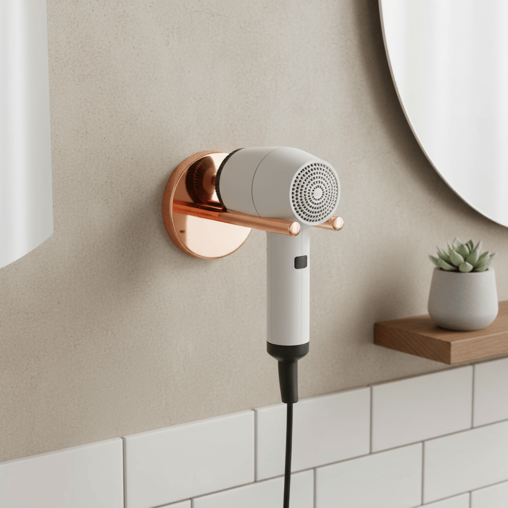 Wall - Mounted Hair Dryer Holder Bracket | حامل مجفف الشعر للحائط - M&M