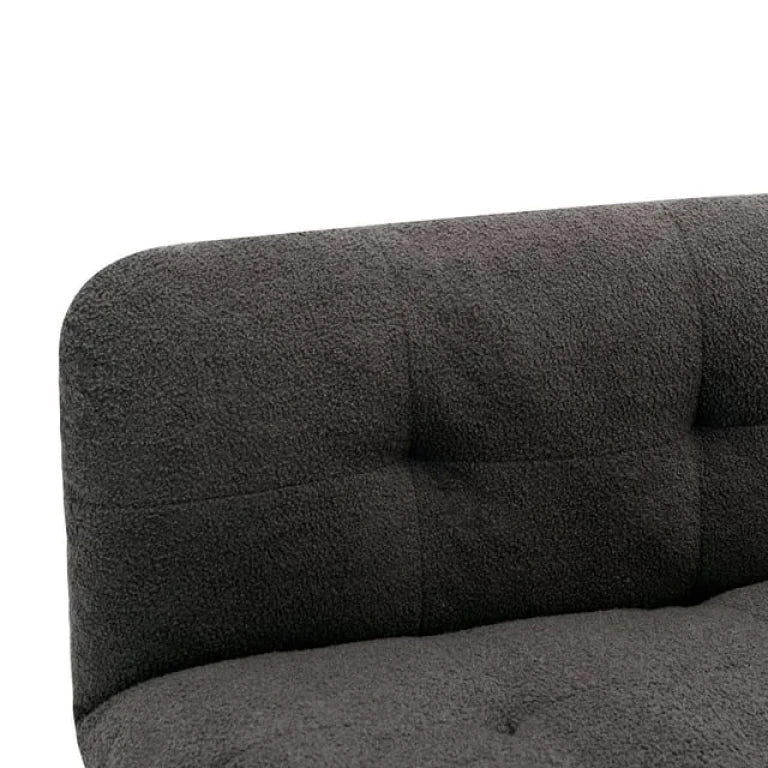 Mainstays Camden Cozy Futon, Charcoal Boucle Fabric, 72″ - M&M