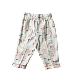 Toddler Long - Sleeve Sleep and Play Pajamas – Premium Soft Cotton – White (6 - 12 Months - M&M