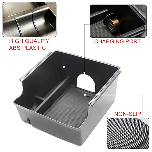 YIKUN Center Console Organizer for Ford Bronco 2021 2022 Accessories - M&M