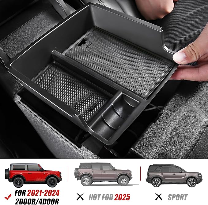 Center Console Organizer Tray for Ford Bronco ($2021\text{ - }2024$) - M&M
