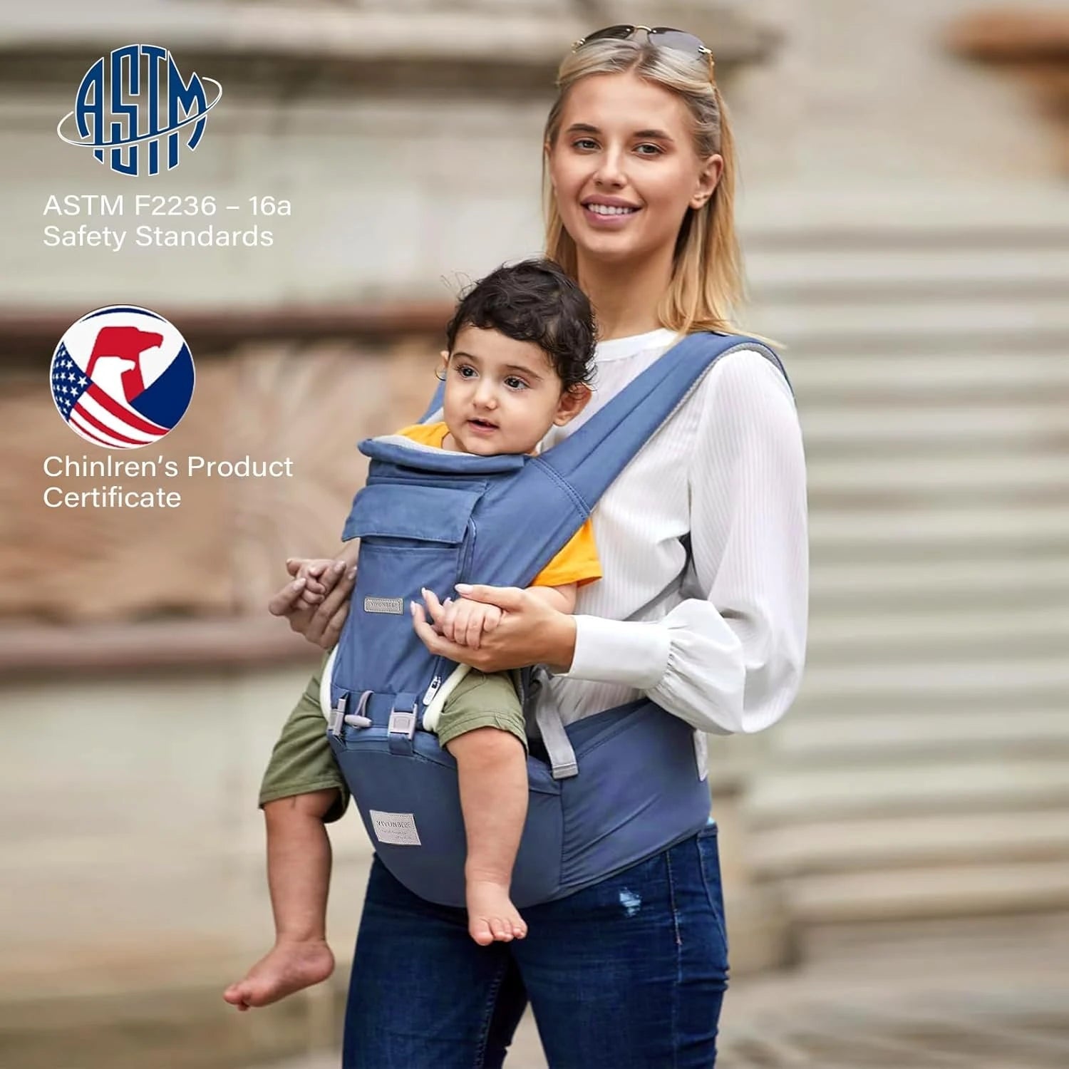 FRUIT TEAM Baby Carriers 3 - in - 1 Baby Wrap Carrier - M&M
