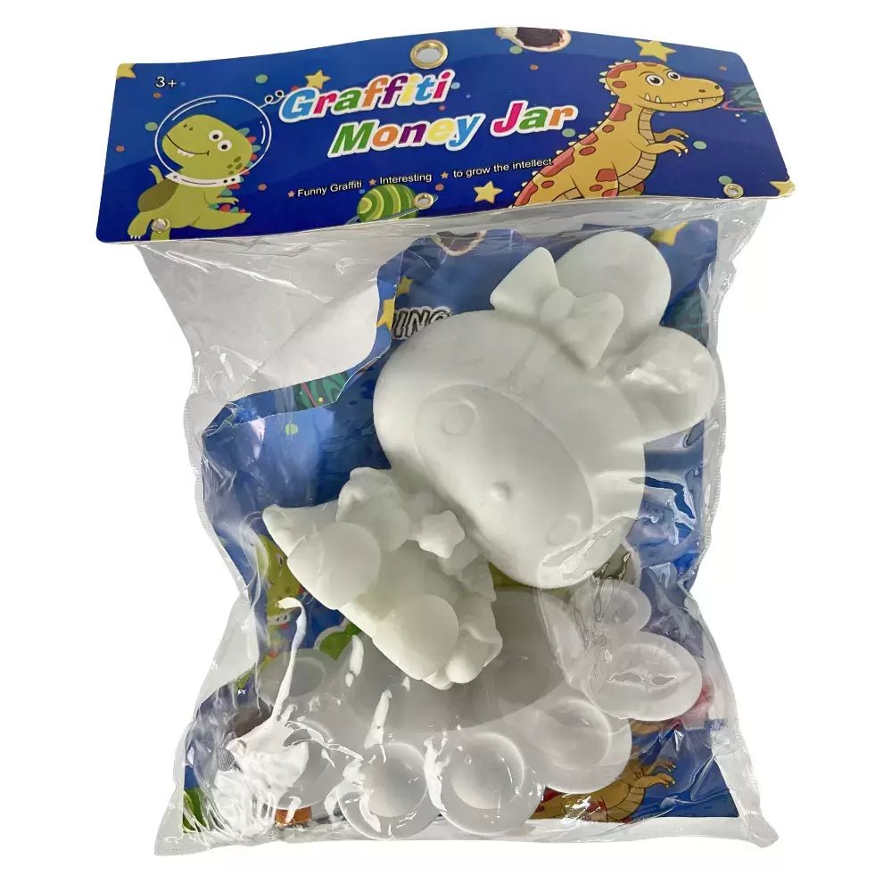 DIY Graffiti Matching Reference Money Jar Toy with Color Plate – White - M&M