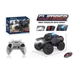 Remote Control Rock Crawler Climber Car with Cool LED Lights and Mist Spray Function - M&M