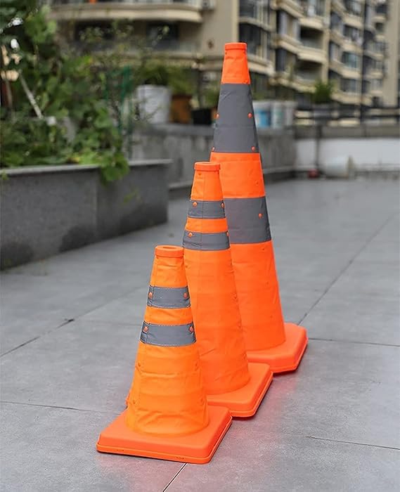 SHAREWIN Collapsible Traffic Safety Cones - M&M