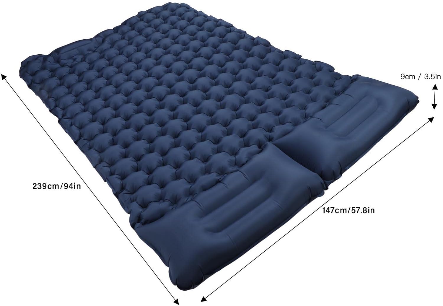 Sleeping Pad, Nylon Waterproof Tear Resistant Camping Mattress, Built in - M&M