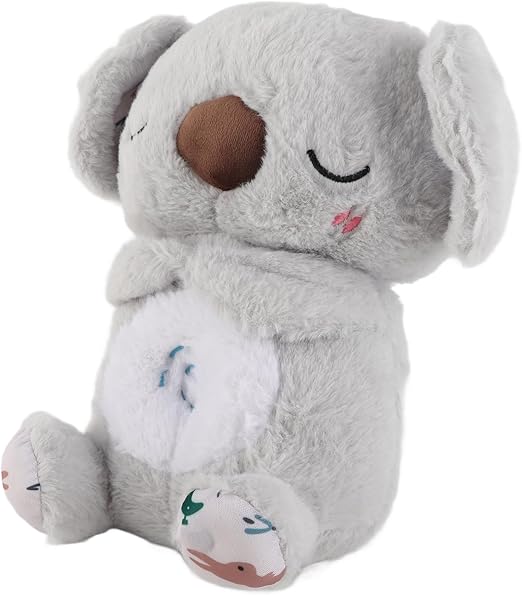 Anxiety Relief Koala, Soothing Breathing Koala Plush Toy with Music Lighting - M&M
