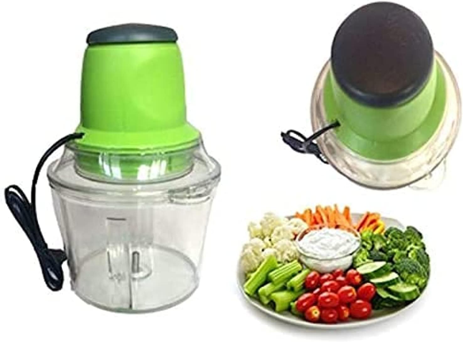 Electric Food Chopper & Meat Grinder Machine with Bonus Glass Bowl – High - Power Multi - Functional Mincer for Meat, Vegetables, Fruits & Nuts - M&M
