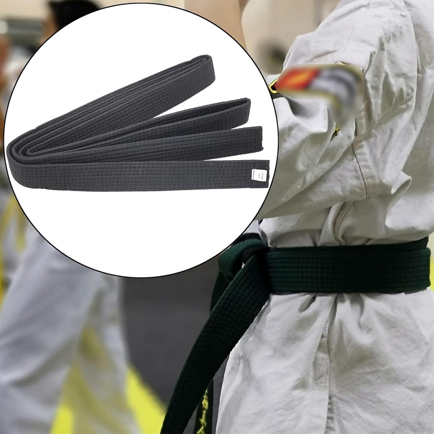 THE WHITE SHOP 110 Inch Black Karate Belt - M&M