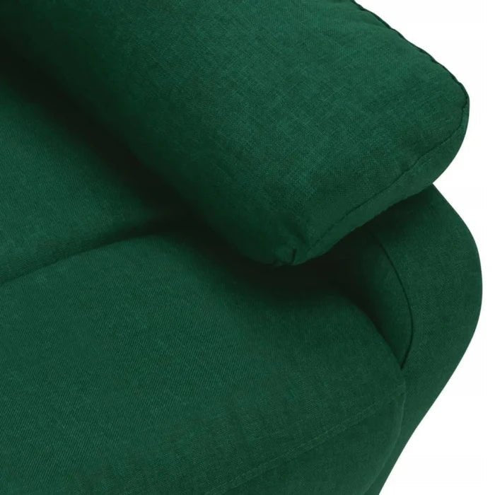 Vidaxl 2 - Seater Sofa Bed Dark Green Fabric Upholstery 324095 - M&M