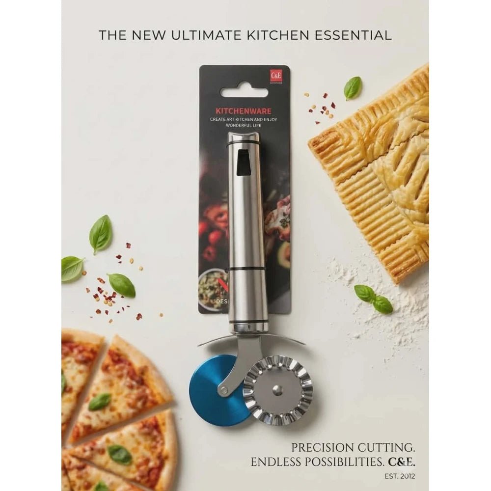 C&E 2IN1 PIZZA CUTTER - M&M