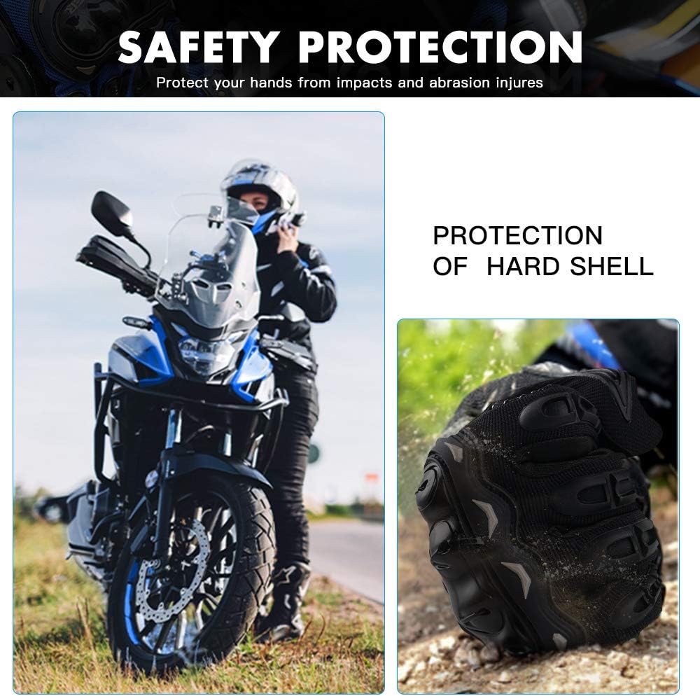 Touchscreen Motorcycle Full Finger Gloves for Men Women - M&M