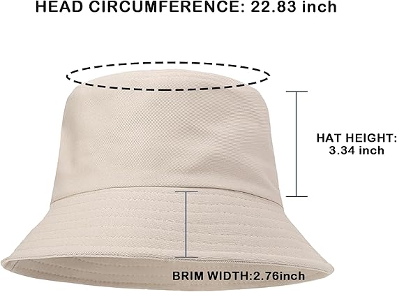 3 Packs Unisex Athletic Bucket Hat Solid Colors Sun Hat with UV Protection - M&M