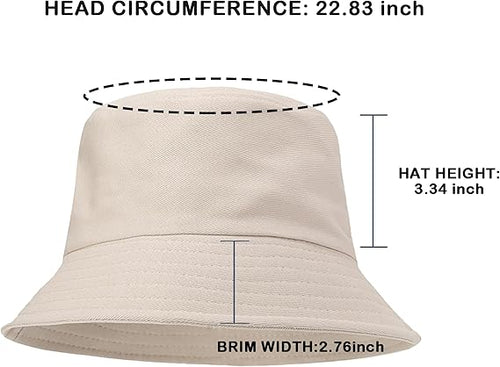 3 Packs Unisex Athletic Bucket Hat Solid Colors Sun Hat with UV Protection - M&M