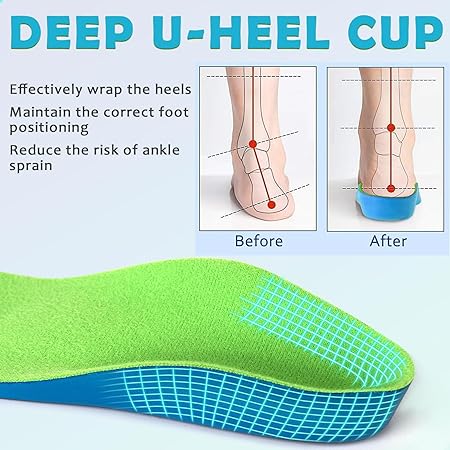 Ailaka Kids Orthotic Arch Support Shoe Insoles - M&M