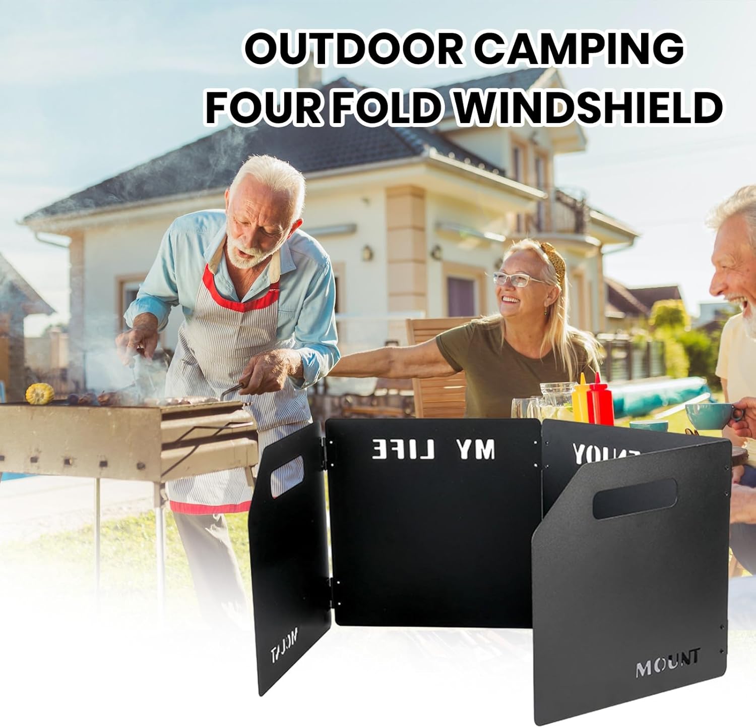 Outdoor Cooking Burner Wind Shade - M&M