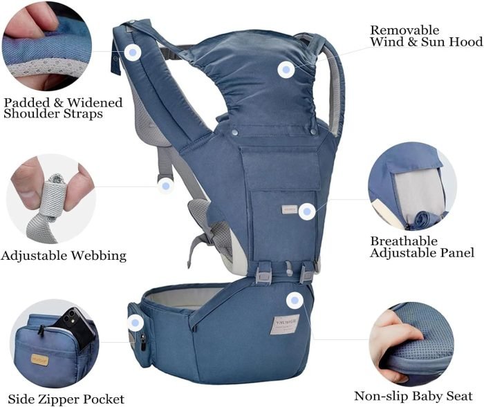 FRUIT TEAM Baby Carriers 3 - in - 1 Baby Wrap Carrier - M&M