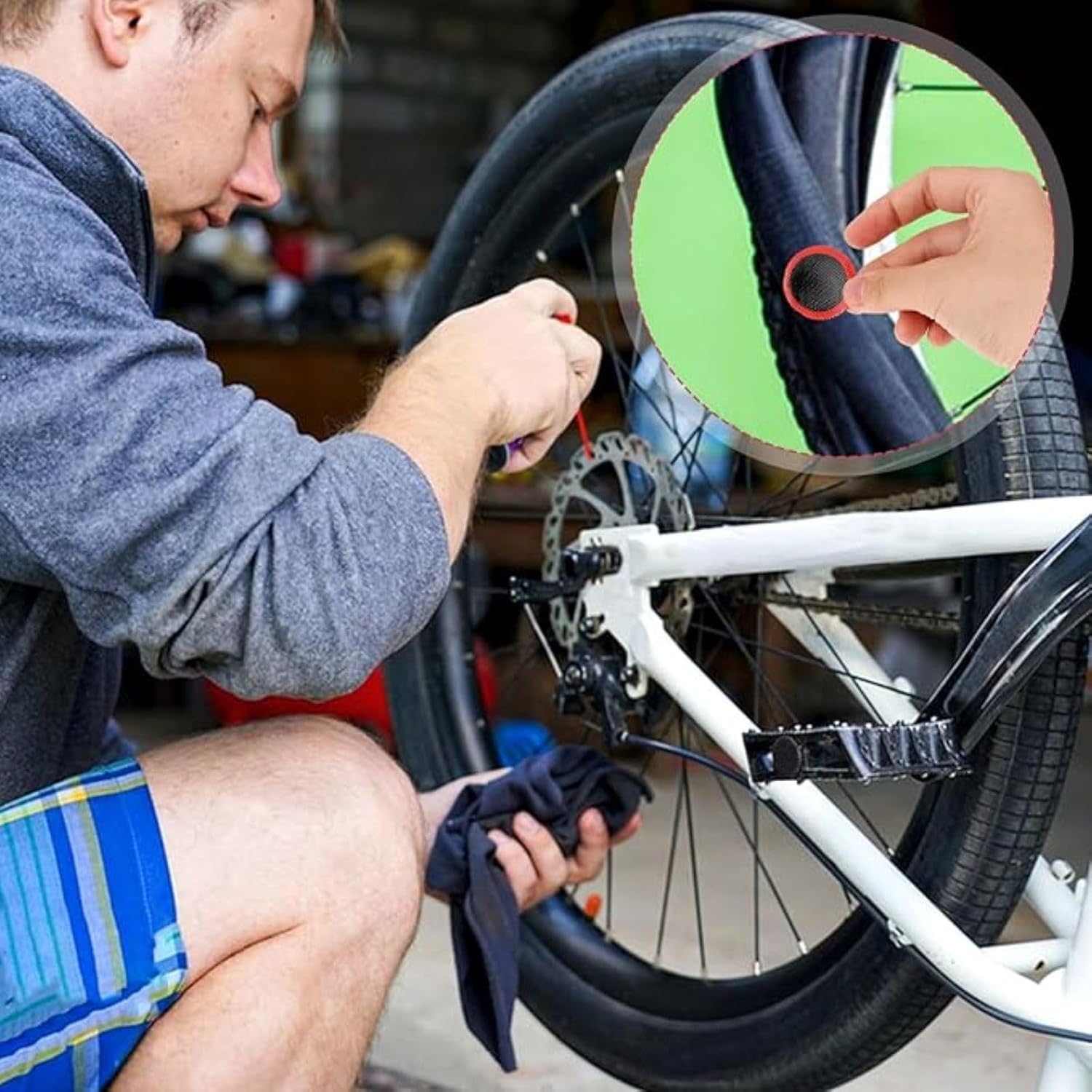 ALMEKAQUZ Bike Tire Repair Kit - M&M
