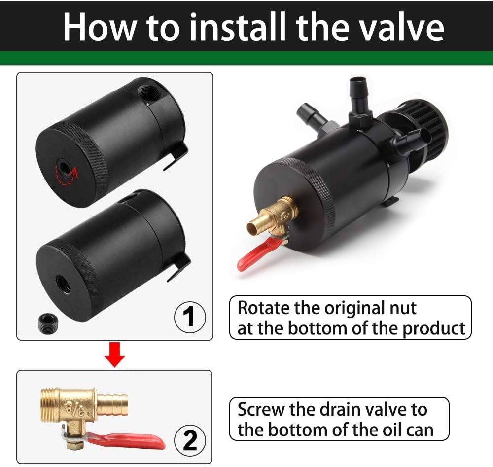 Universal 150ml Car Oil Catch Can Kit Reservoir Tank - M&M