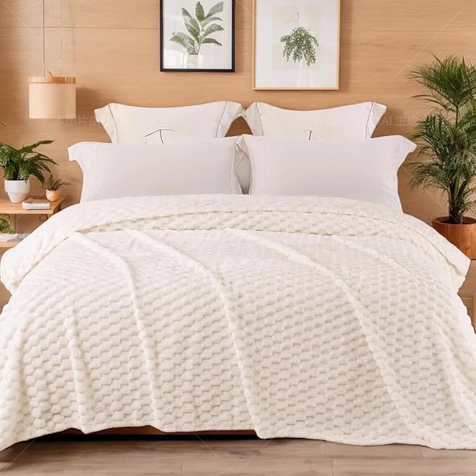Ultra Soft Flannel Fleece Throw Blanket - M&M