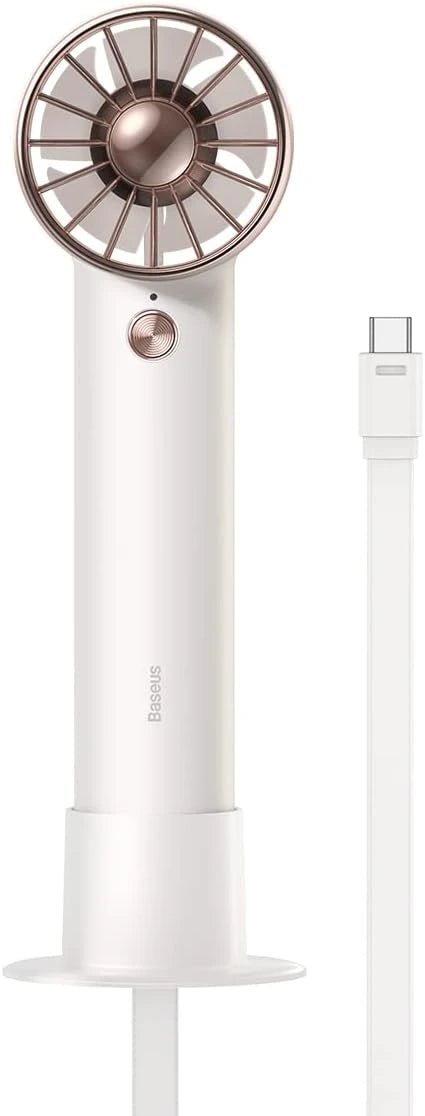 Baseus Flyer Turbine Handheld Fan High Capacity（4000mAh）Type - C Output Line White - M&M